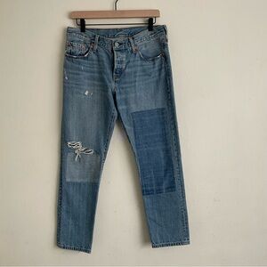 Levi's 501 CT Woman’s Jeans - Distressed Patchwork W28 L32